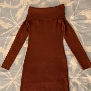 Off The Shoulder Sweater Dress